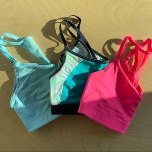 Bundle of THREE Victoria’s Secret sports bras